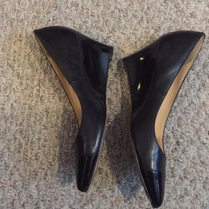 cole haan navy wedge